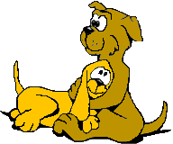 chien et sa mère